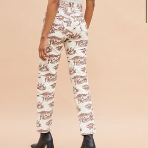Reformation desert sand jeans